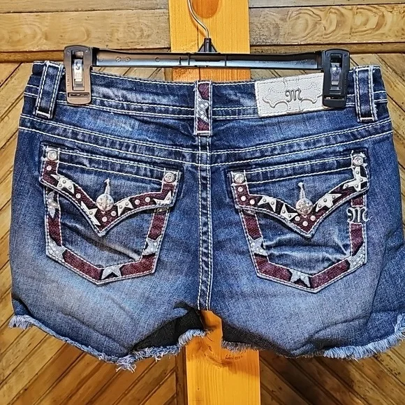 Miss Me Embellished Denim Shorts - Picture 2 of 7
